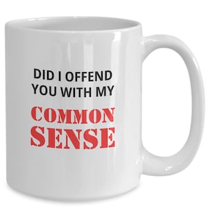 Keychain - Rectangle - Did i offend you with my common sense - Leather Keychain - Rectangle - Did i offend you with my common sense - Leather