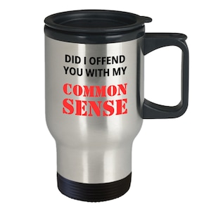 Keychain - Rectangle - Did i offend you with my common sense - Leather Keychain - Rectangle - Did i offend you with my common sense - Leather