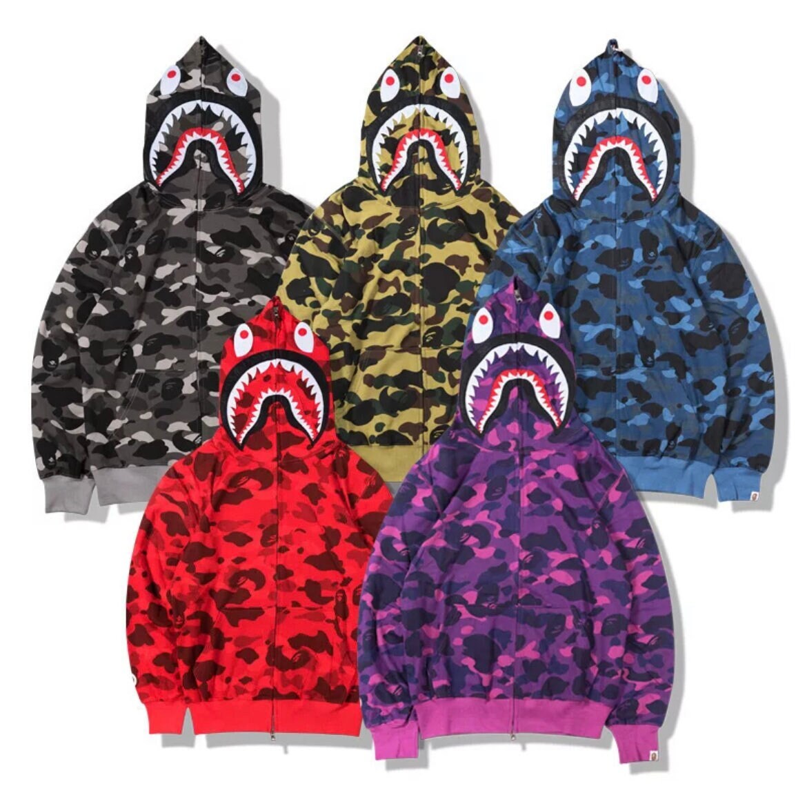 abathingape full zip hoodie-