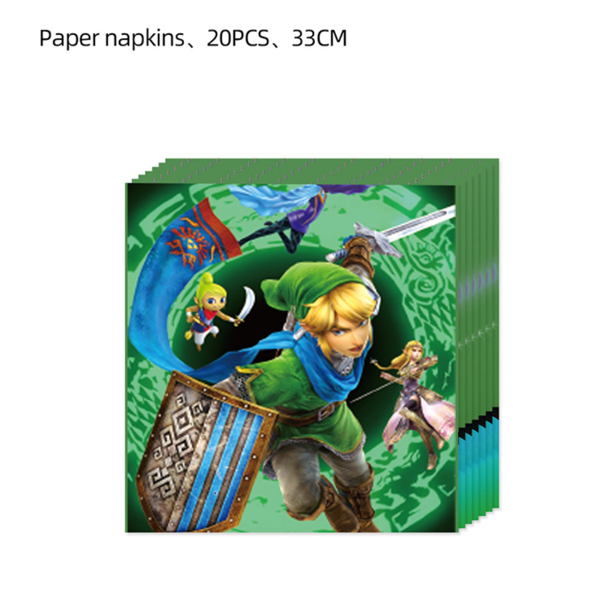 The Legend of Zelda Party Tableware Birthday Supplies Disposable