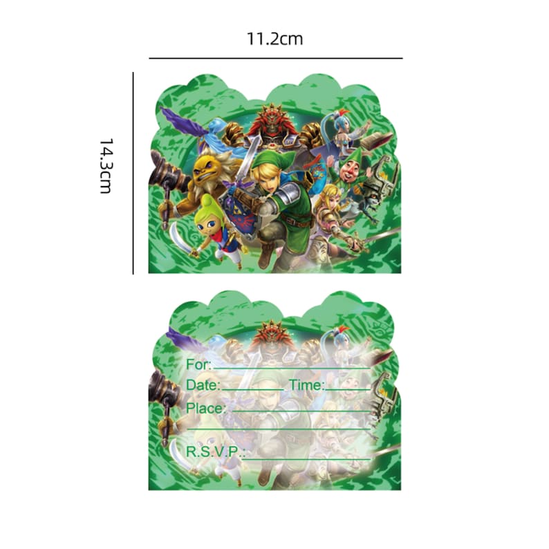 The Legend of Zelda Party Tableware Birthday Supplies Disposable
