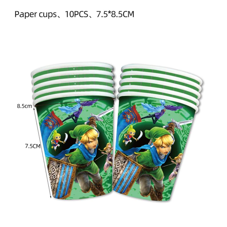 The Legend of Zelda Party Tableware Birthday Supplies Disposable