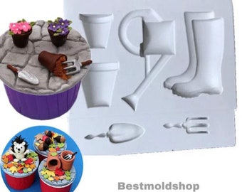 Silicone Tools Garden Fondant Mould Cake Sugarcraft Chocolate Baking Mold Decor UK