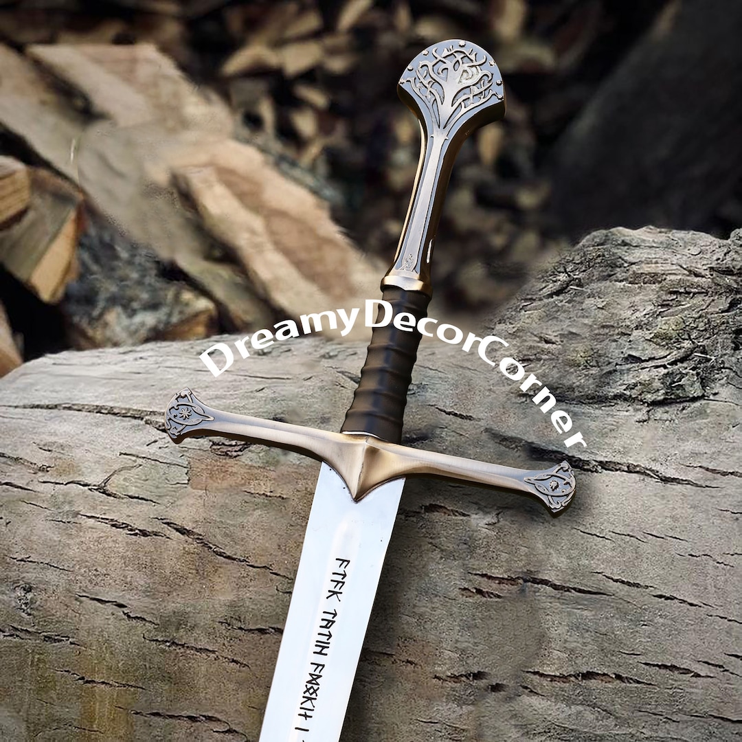 Anduril Swords of Strider, Master Replica Sword, LOTR Gifts for Men ...