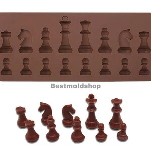Silicone Chess Mold Clear Resin Mold for Chess Chess Molds for