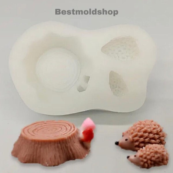 Stampo in silicone con moncone di riccio, decorazione per torta al cioccolato, stampo per fondente, regalo di Natale