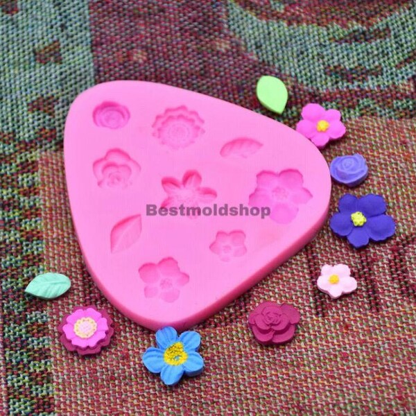 Fondant Rose Mold Etsy