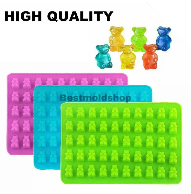 Large Gummy Bear Mold Candy Molds, Silicone Gummy Molds Chocolate Mold —  CHIMIYA