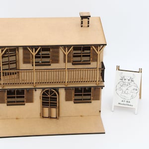 Model house model building decoration slot car Carrera Siku