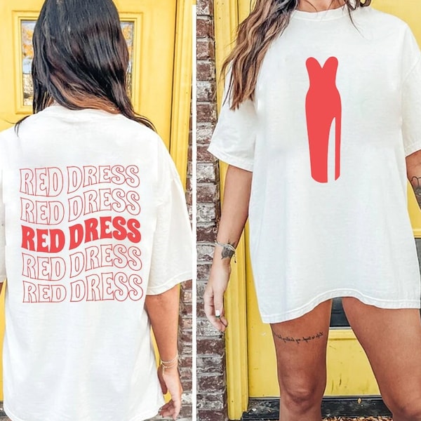 Red Dress Jonas Etsy