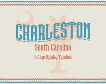 Charleston Vintage Display Typeface
