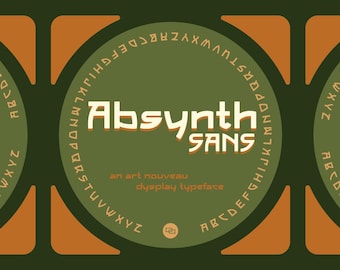 Absynth Sans | Jugendstil Schrift