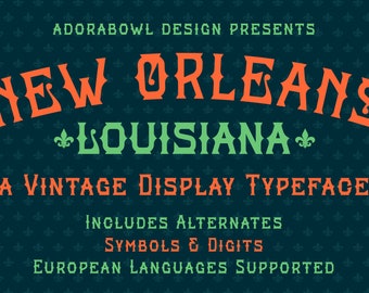 New Orleans LA-lettertype