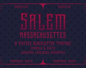 Salem MA Typeface