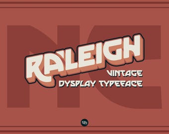 Raleigh NC Vintage Typefaces