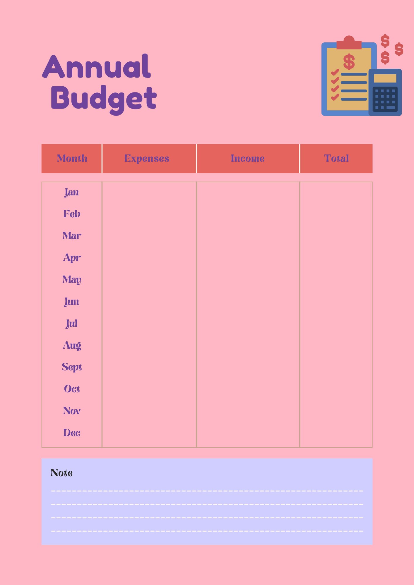 Personal Digital Printable Calendar Planner Daily Planner Printable ...