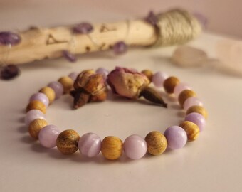 Edelstein Armband mit Palo Santo & Jade