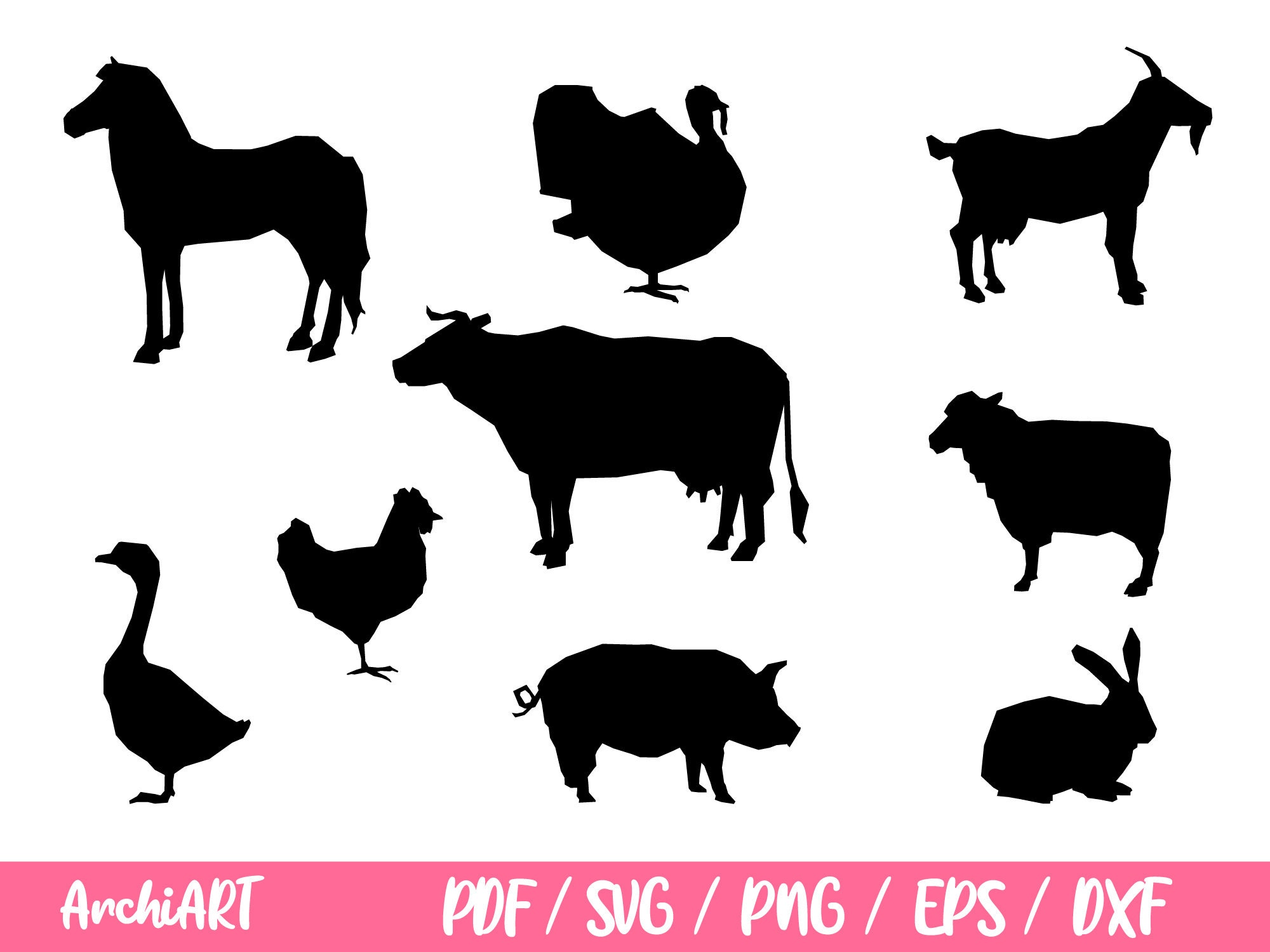 Farm Animal SVG Animal SVG Bundle Farm Life Svg Farm - Etsy