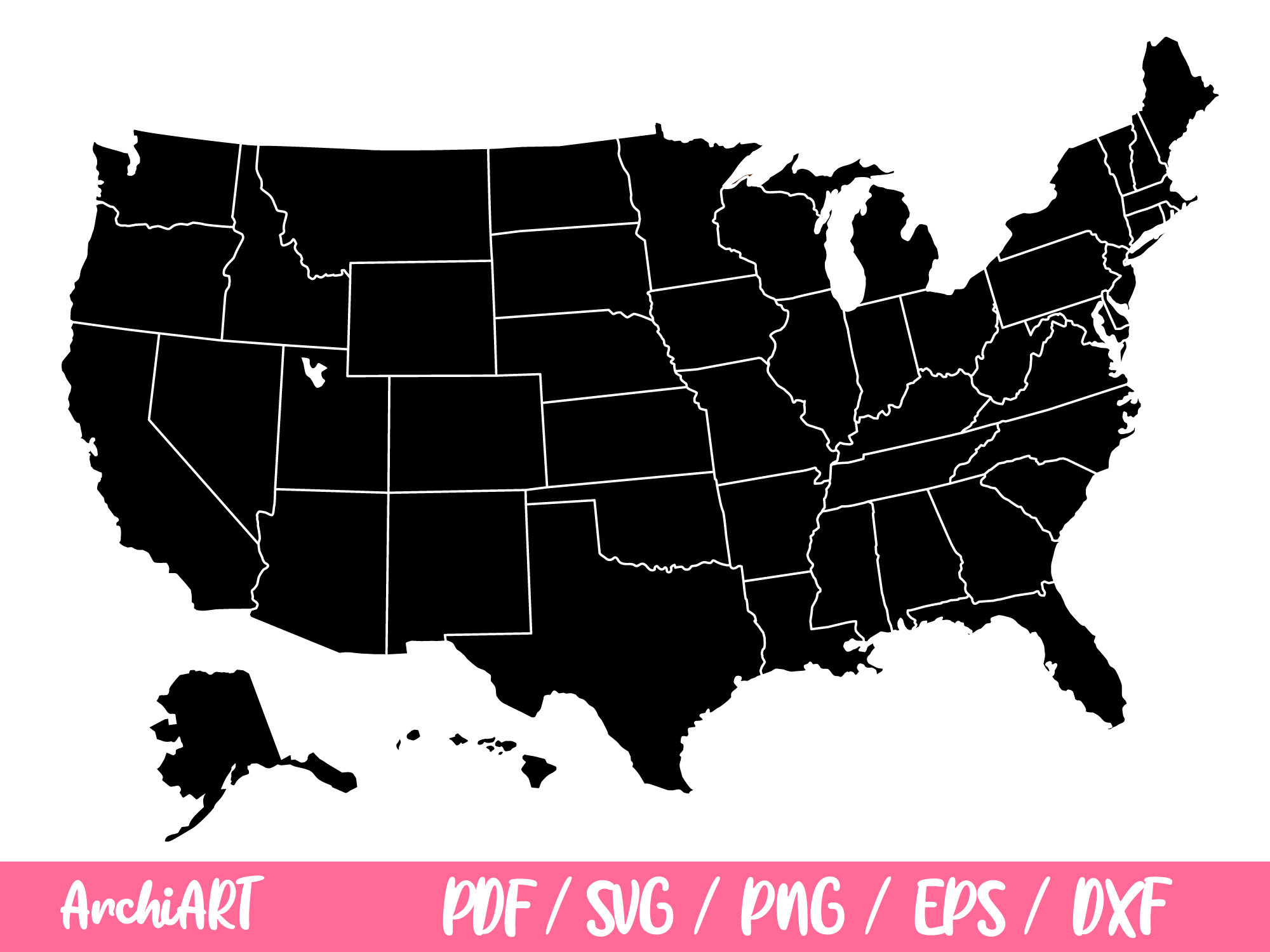 USA MAP SVG Files States Svg Files For Cricut All States Svg File Il Fullxfull.4118899918 9zgl 