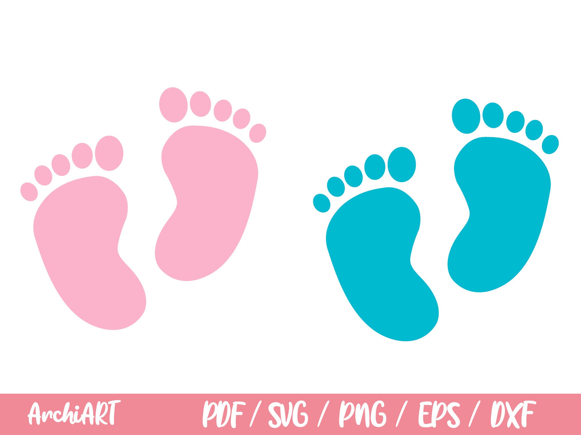 Baby Footprint SVG, Baby Feet SVG, Baby Svg, Baby Footprints Clipart ...