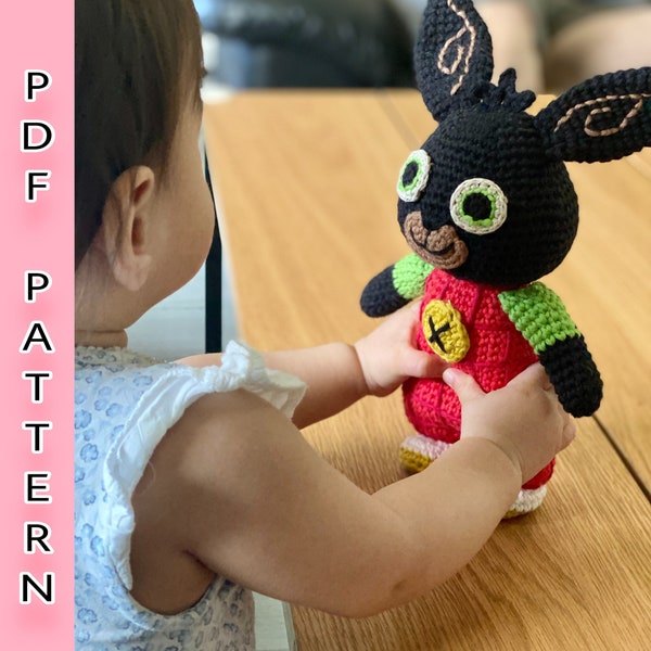 Bing Bunny Crochet, wzór amigurumi PDF w języku angielskim