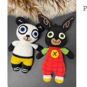 Bing Bunny and Pando Crochet Pattern in English