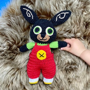 Bing bunny crochet, amigurumi pattern, dress-up doll  crochet pattern, English PDF