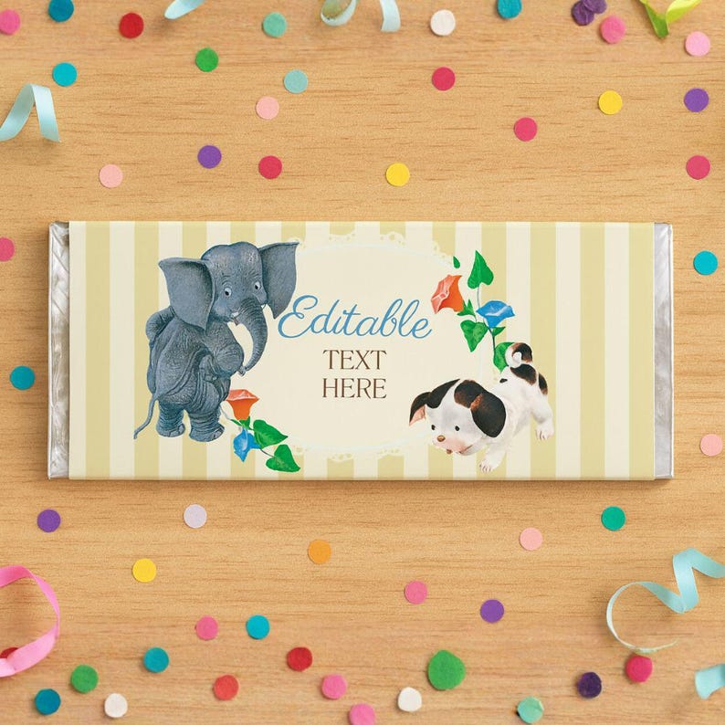 Yellow Cholate Rapper Editable Chocolate Bar Wrapper Template Little Golden Books | 1.55oz ...