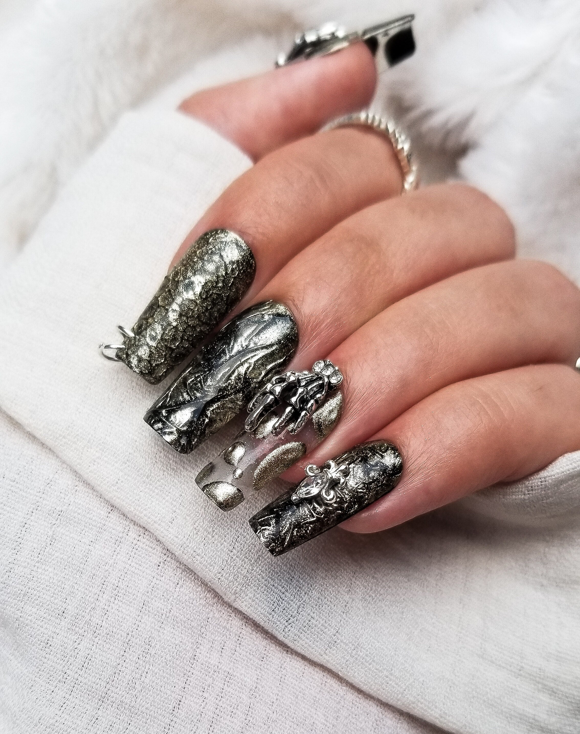 Emo Nails - Etsy