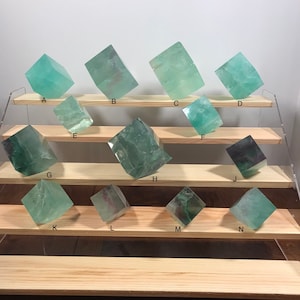 Natural Fluorite Cube Crystal, Fluorite  Crystal, Green Fluorite Crystal Cubes