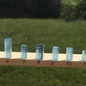 Aquamarine Hexagonal Mini Towers/Aquamarine Mini Towers/Gemstone Towers