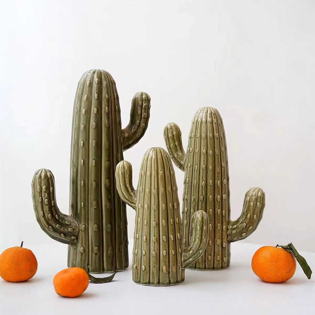 nooit Verstikkend scheepsbouw Ceramic Cactus Decorcactus Figurinecactus Ornamentscactus - Etsy