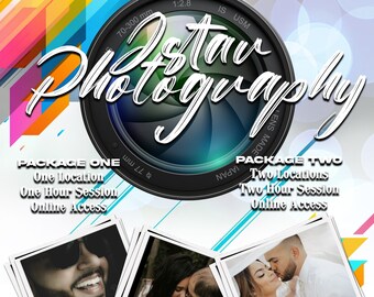 Photography Flyer | Editable Photoshop Template | Business Flyer | Digital File | Printable | Family Pictures | Wedding Photography