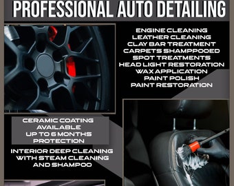Car Detailing Flyer Template | Editable Business Design (Digital File)
