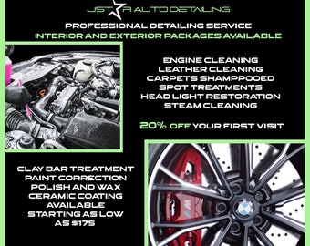 Car Detailing Flyer Template | Editable Business Flyer (Photoshop, Digital File)