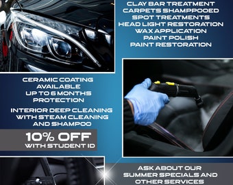 Car Detailing Flyer Template | Editable Business Flyer (Digital File)
