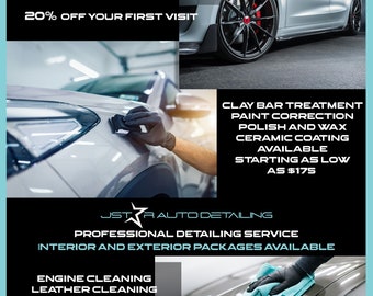Car Detailing Flyer Template | Auto Business (Digital File)