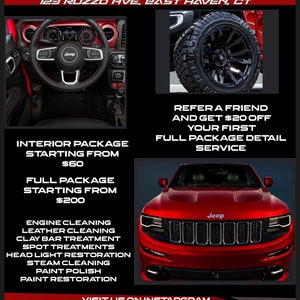 Car Detailing Flyer Template | Editable Business Flyer (Photoshop, 5x7)