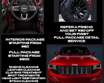 Car Detailing Flyer Template | Editable Business Flyer (Photoshop, 5x7)