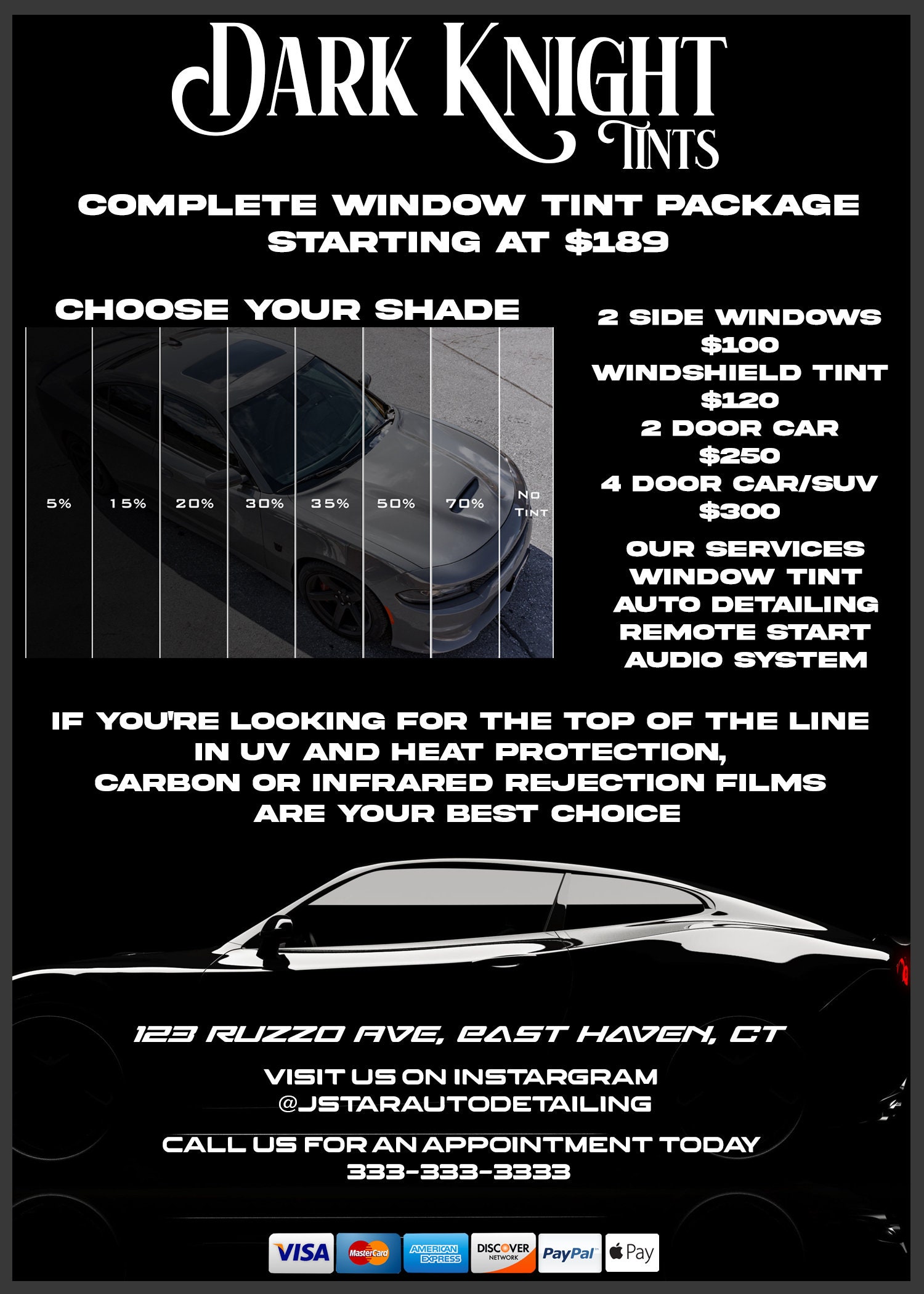 Automotive Window Tinting – SauceN Design