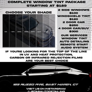 Window Tinting | Car Detailing Flyer | Car Wash Template | Business Flyer | Editable Photoshop Template | Digital File | Printable|