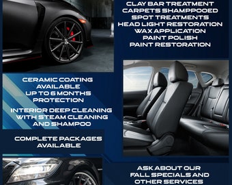 Car Detailing Flyer | Car Wash Template | Business Flyer | Editable Photoshop Template | Digital File | Printable| Detailing Flyer