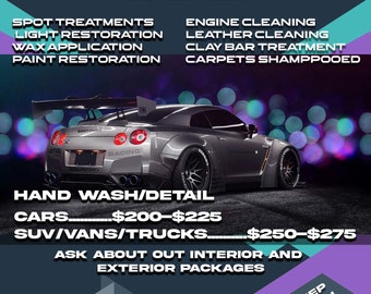 Car Detailing Flyer Template | Editable Business Flyer (Photoshop)