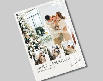 Sweater Christmas Photo Card Template: Holiday Canva Design (Digital Download)