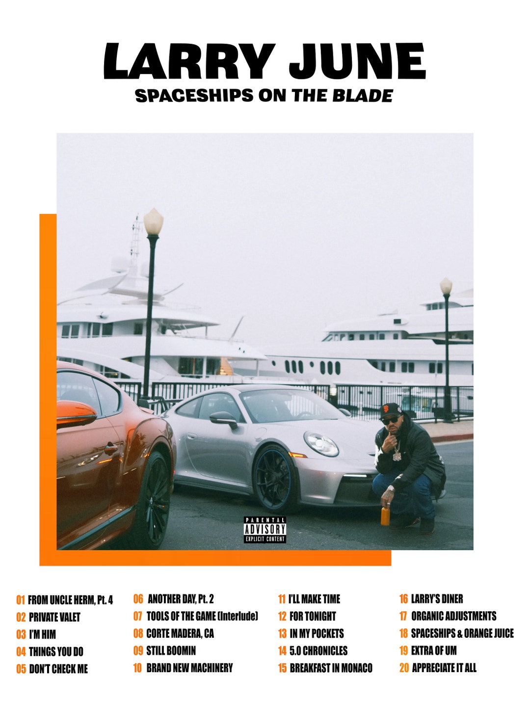 Larry June – Spaceships On The Blade 2LP SPACESHIPS ON THE BLADE VINYL 2LP – Larry June's Store