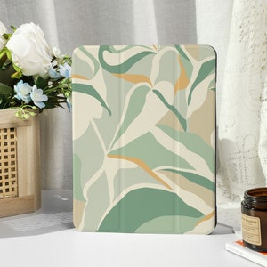 Green Field iPad Case with Apple Pencil Holder, For iPad 9/8, iPad Mini 5/6, iPad Pro 12.9inch, iPad Air 4/5th, iPad 2019-2022