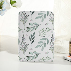 Green Leaf World Personalized kindle case, Personalised Case Cover for Kindle Paperwhite1/2/3/4, Kindle 2019/2022, Kindle Paperwhite Cover
