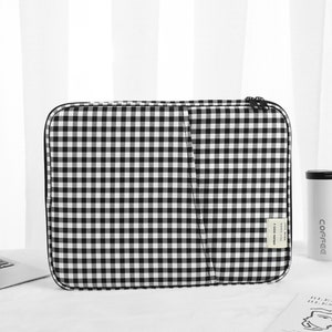 Black White Chessboard Laptop Sleeve Liner Bag 11 13 inch Case for Macbook pro Case High Quality Laptop Case Bag Macbook Case, New Job Gift