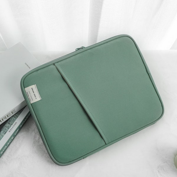 Funda verde turquesa para portátil, funda con forro de 11 13 pulgadas para Macbook Air pro, funda para portátil de alta calidad, funda para Macbook, nuevo regalo de trabajo