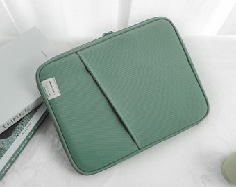 Turquoise groene laptop sleeve voering tas 11 13 inch hoes voor Macbook Air Pro Case hoge kwaliteit laptop tas tas Macbook Case, nieuwe baan cadeau